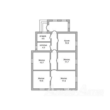 Индивидуальный жилой дом в Бресте - 340222, план 1