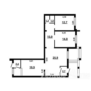 Административное помещение в собственность - 970086, план 1
