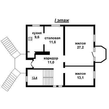 Жилой дом - 350799, план 1