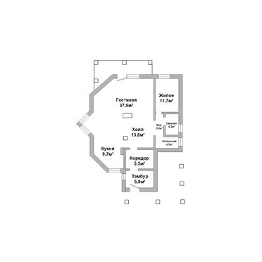 Продажа, Жилой дом, 4-к, 2015 г/п, лот 350478, план 1