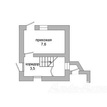 Двухкомнатная квартира, Суворова ул. - 240130, план 1