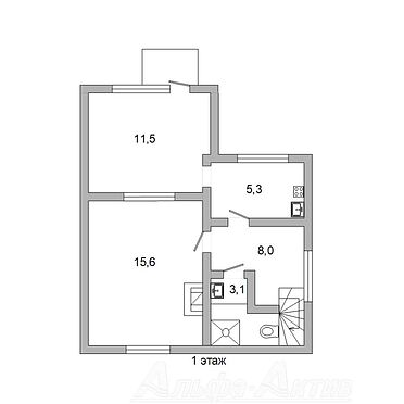 Садовый домик - 640024, план 1