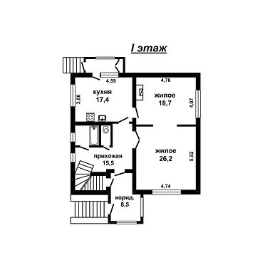 Жилой дом - 350135, план 1
