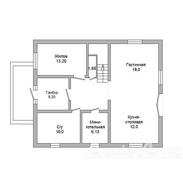 Одноквартирный дом - 330850, план 1