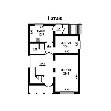 Дом жилой - 350494, план 1