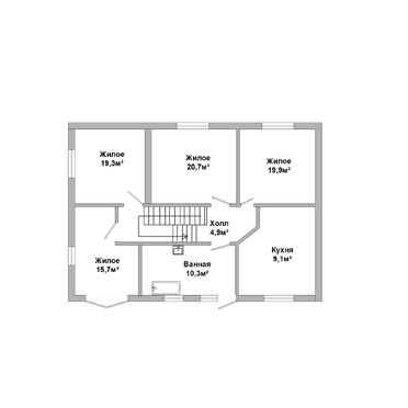 Жилой дом, Новые Козловичи- 350371, план 2