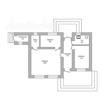 Административно-хозяйственное здание - 900292, план 1