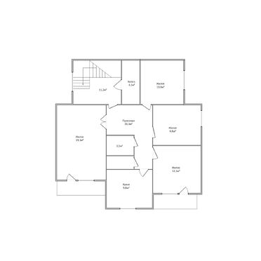 Четырехкомнатная квартира, Каменецкий р-н, Ратайчицкий с/с - 250266 , план 1