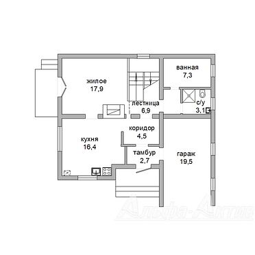 Жилой дом - 340070, план 1