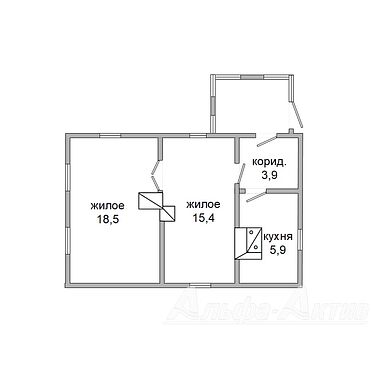 Дом - 340132, план 1