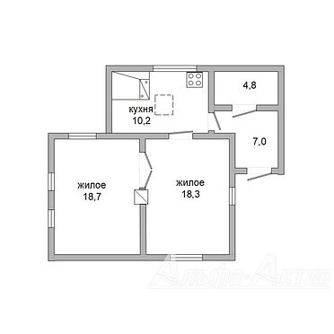 Жилой дом - 340131, план 1