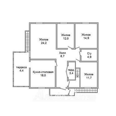 Коробка жилого дома - 330900, план 2