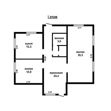 Дом под отделку - 321292, план 1
