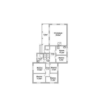 Продажа, Жилой дом, 6-к, 2014 г/п, лот 350528, план 1