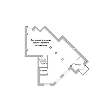 Торговое офисное помещение в аренду 850005, план 1