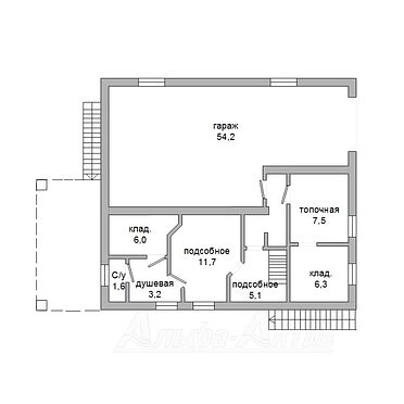Коробка жилого дома - 330900, план 1