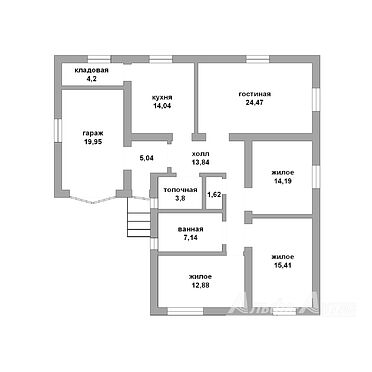 Коробка жилого дома - 330502, план 1