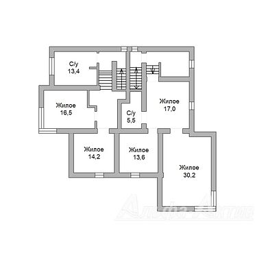 Квартира в танхаусе - 340313, план 2