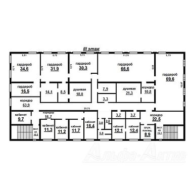 Административно-бытовое здание - 950478, план 3