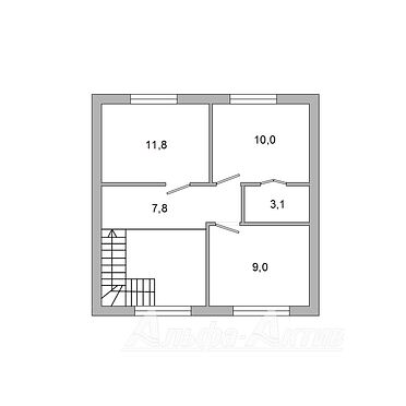Дачный дом жилого типа - 640290, план 2