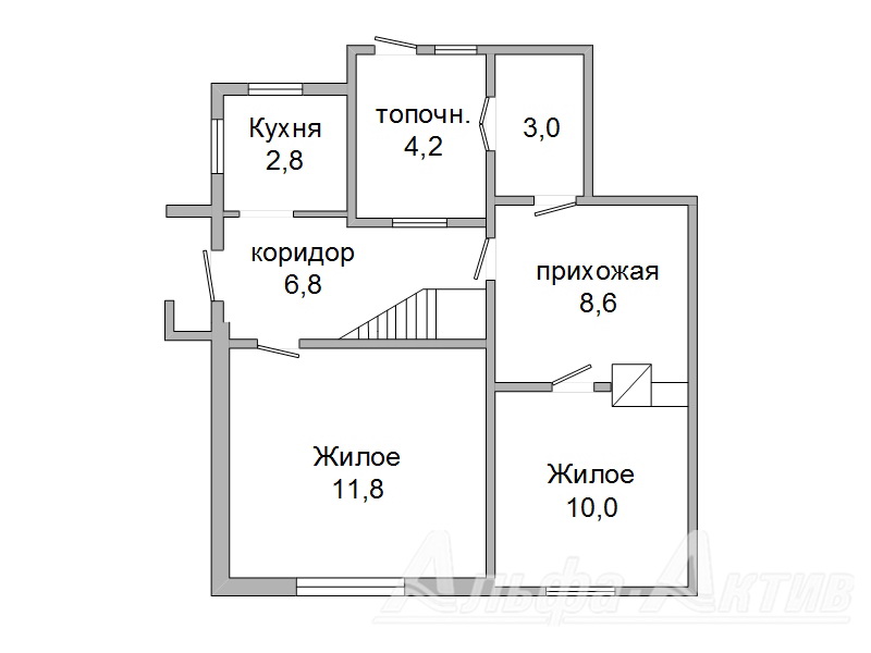 Трехкомнатная квартира, Московская ул. - 230350, фото 1