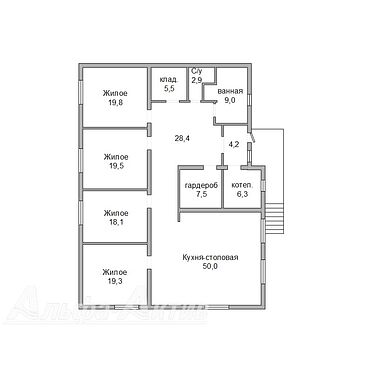 Квартира в доме - 330968, план 1